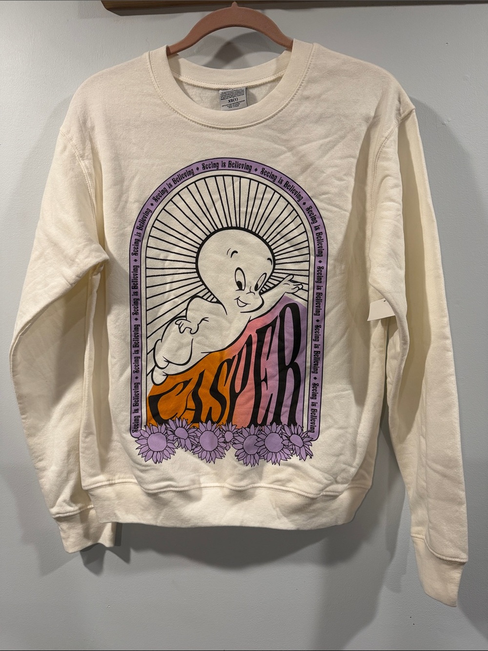 Casper Graphic Crewneck Sweatshirt - Cream